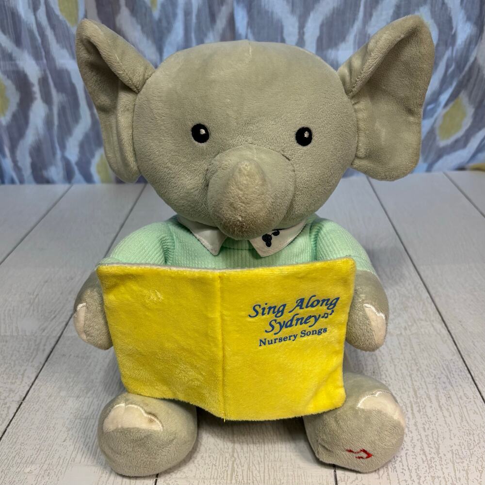 Sing Along Sydney Elephant Plush Sings Nursery Rhymes